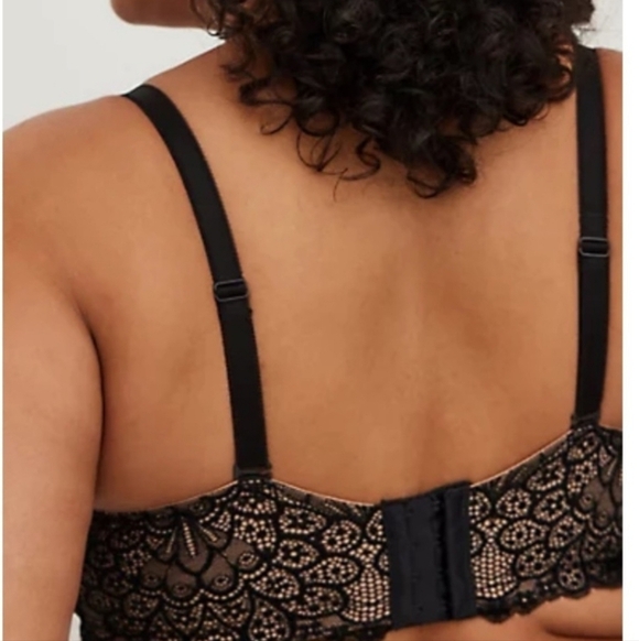 Torrid Curve Unlined Balconette Black Lace Underwire Bra 44DD NWT - Picture 2 of 8